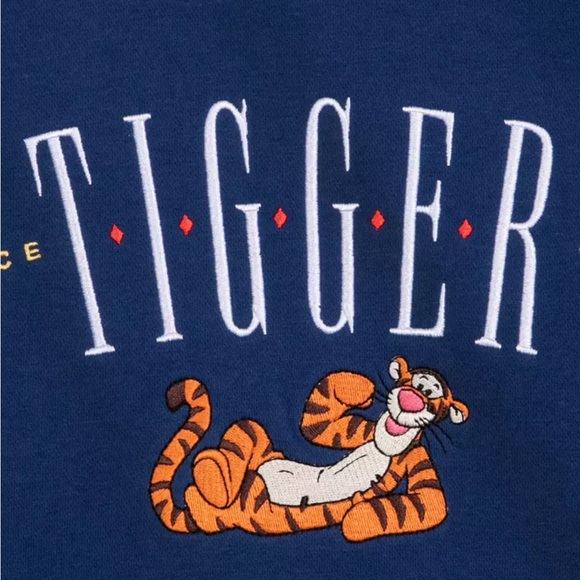 Disney Parks Tigger Pullover Sweatshirt for Adults XS Winnie the Pooh Embroider - Picture 4 of 16